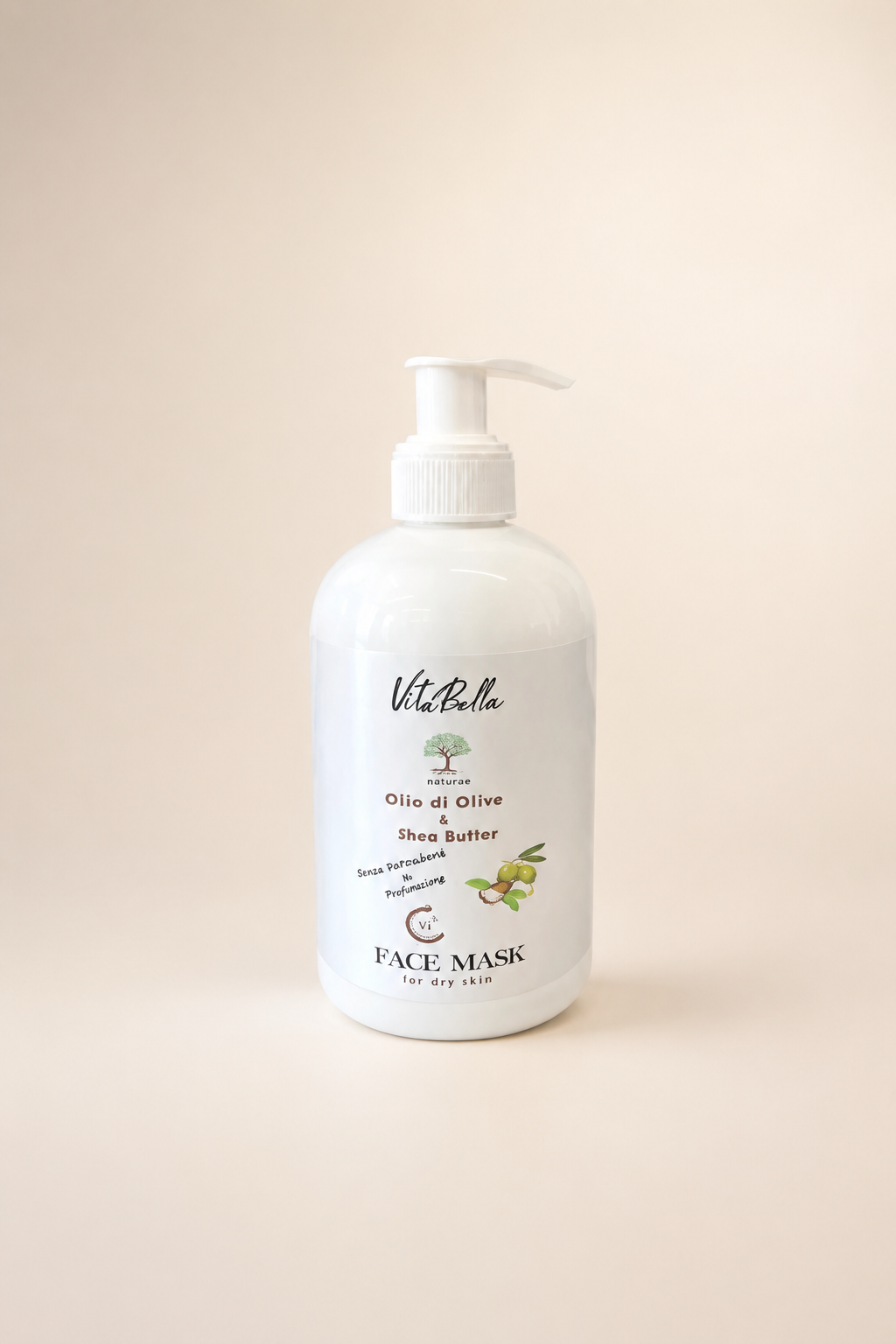 ماسک صورت روغن زیتون و شی باتر 300 میل ویتابلا