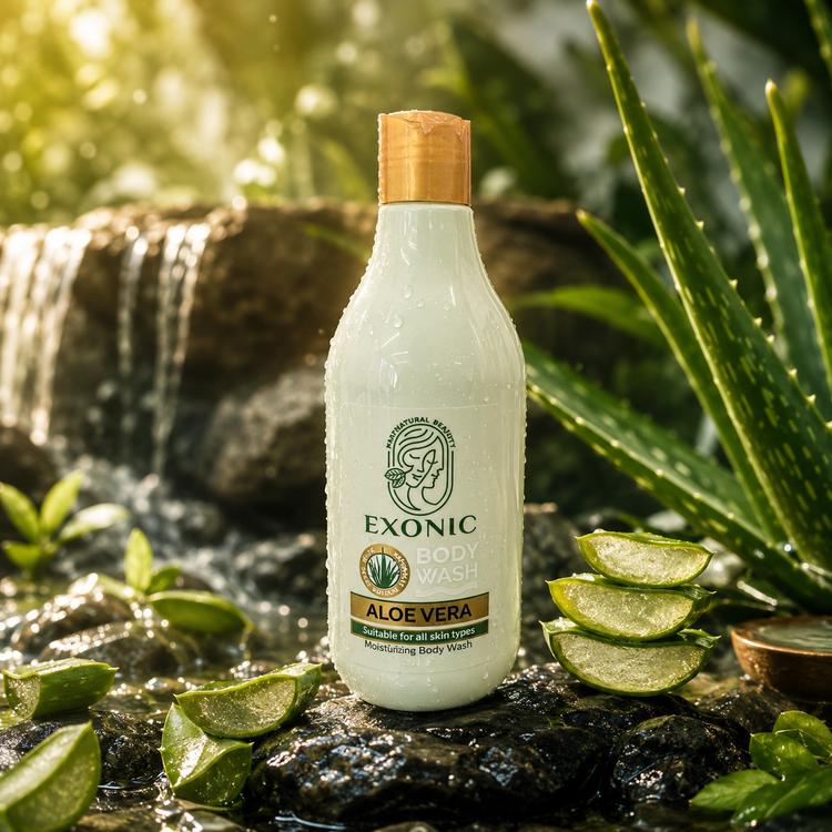 شامپو بدن عصاره آلوئه ورا Exonic