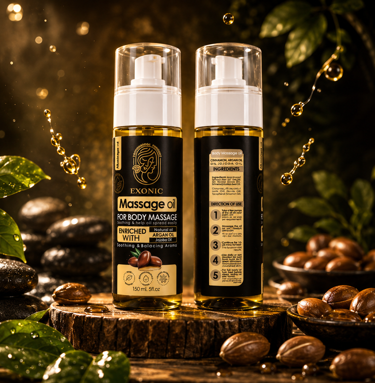 روغن ماساژ بدن اکسونیک حاوی روغن آرگان