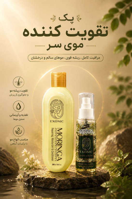 پک تقویت کننده موی سر Exonic اصل و اورجینال