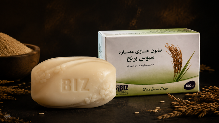 صابون دست و صورت سبوس برنج Biz