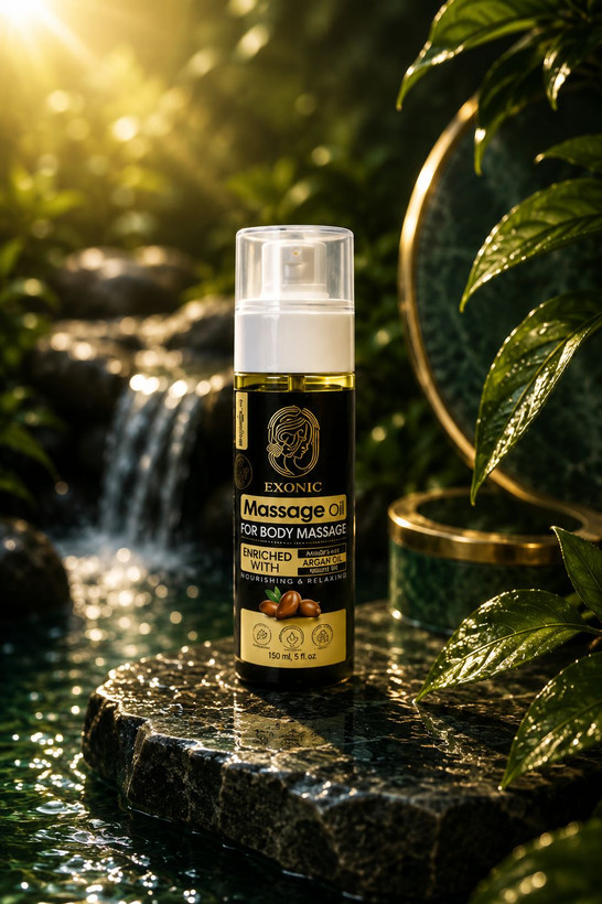 روغن ماساژ بدن اکسونیک حاوی روغن آرگان