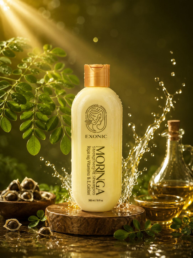 شامپو موی سر حاوی روغن مورینگا ۳۰۰ میل اکسونیک Exonic