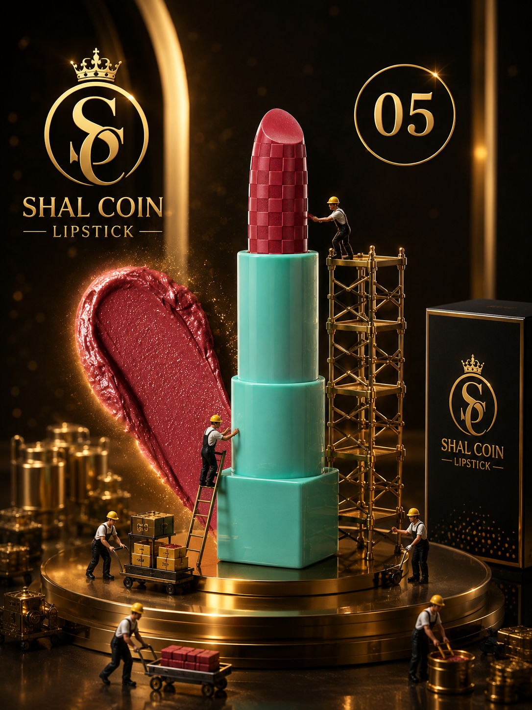 رژ لب جامد شال کوین 05 اصل و اورجینال