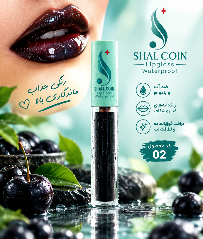 رژ لب مایع (تینت لب) 0۲ شال کوین اصل و اورجینال