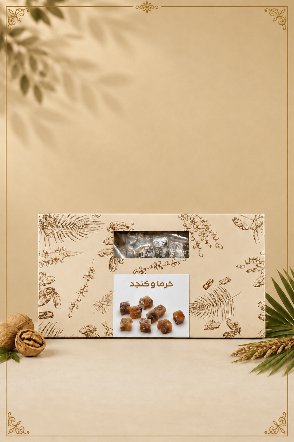 لوکوم خرما کنجد ۴۰۰ گرمی بیز